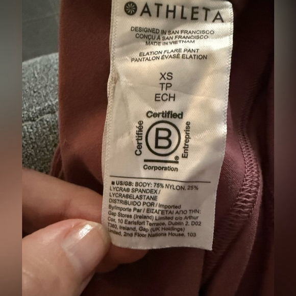 Athleta Elation Flare Pants Red Extra Small XS - Picture 11 of 12